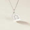 Pendentif Zodiaque Rond Argent Blanc