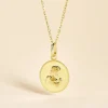 Pendentif Ange Rond Or Jaune