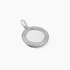Pendentif Ashe Argent Blanc