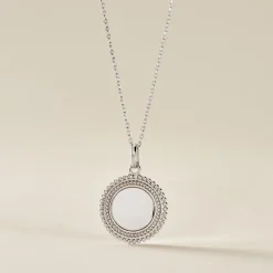 Pendentif Ashe Argent Blanc