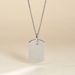 Pendentif Aymerik Argent Blanc