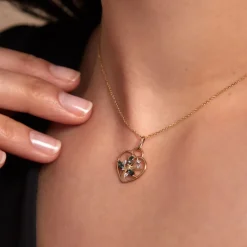 Pendentif Baylee Or Jaune Topaze Oxyde De Zirconium