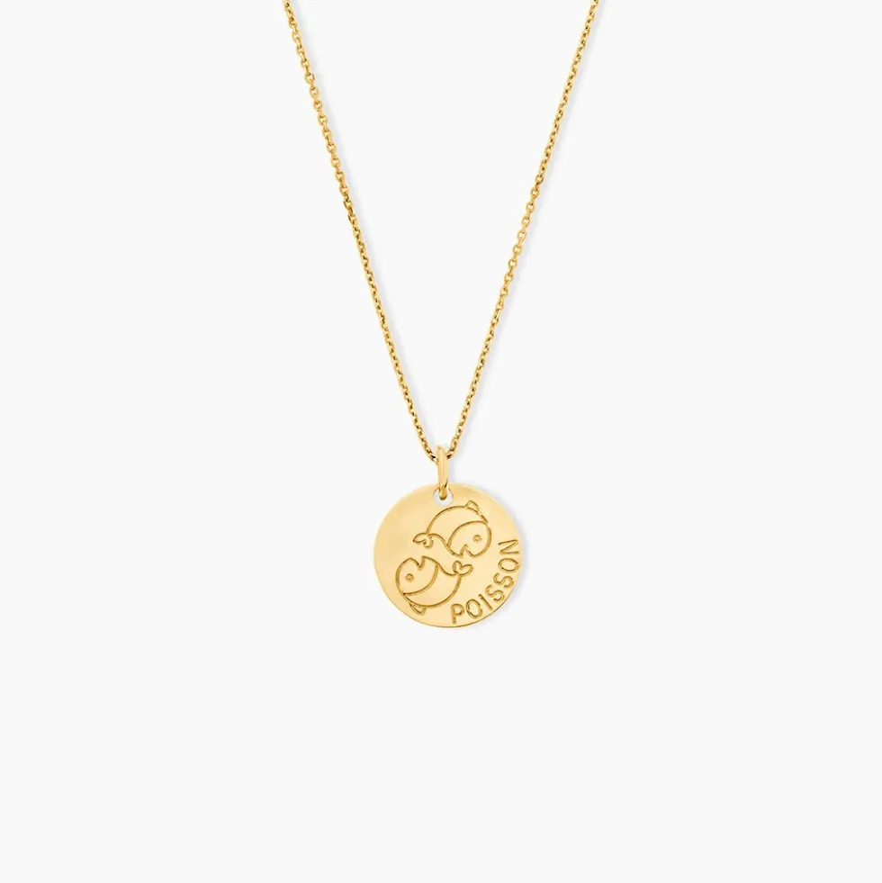 Pendentif Bergonia Zodiaque Or Jaune