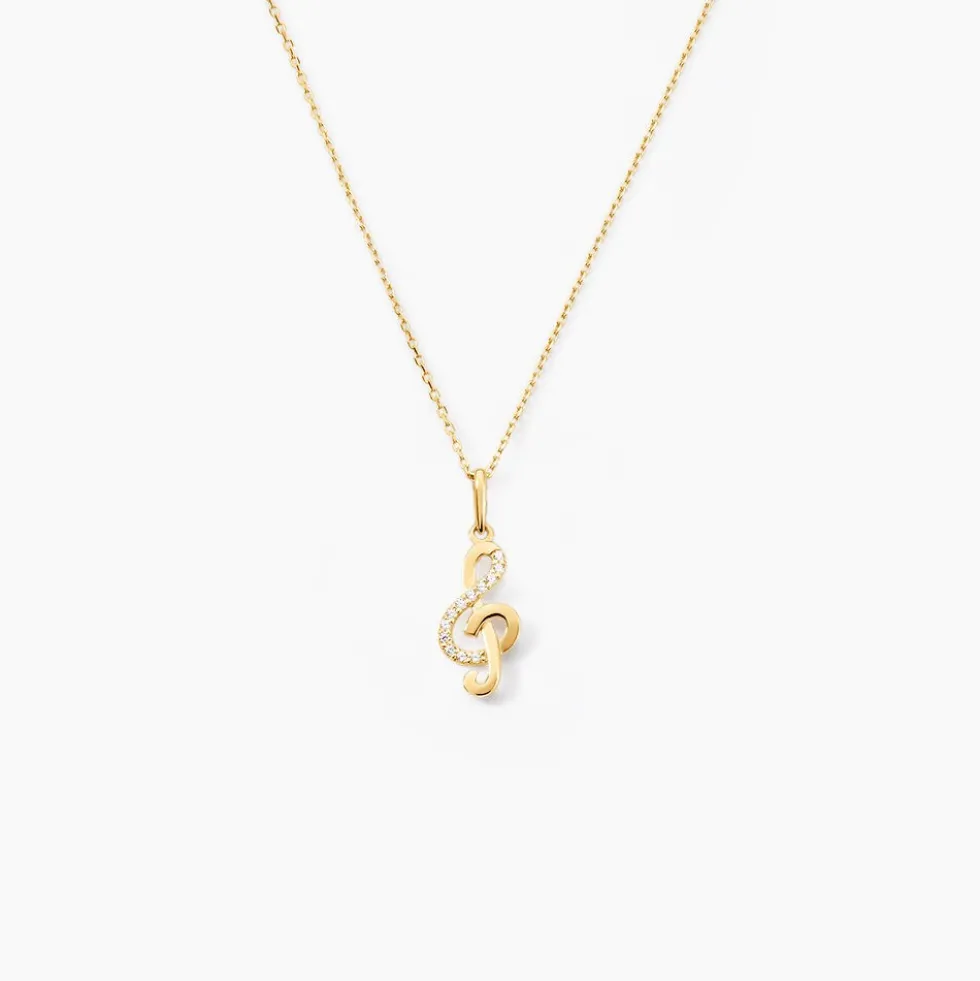 Pendentif Caprais Or Jaune Oxydes De Zirconium