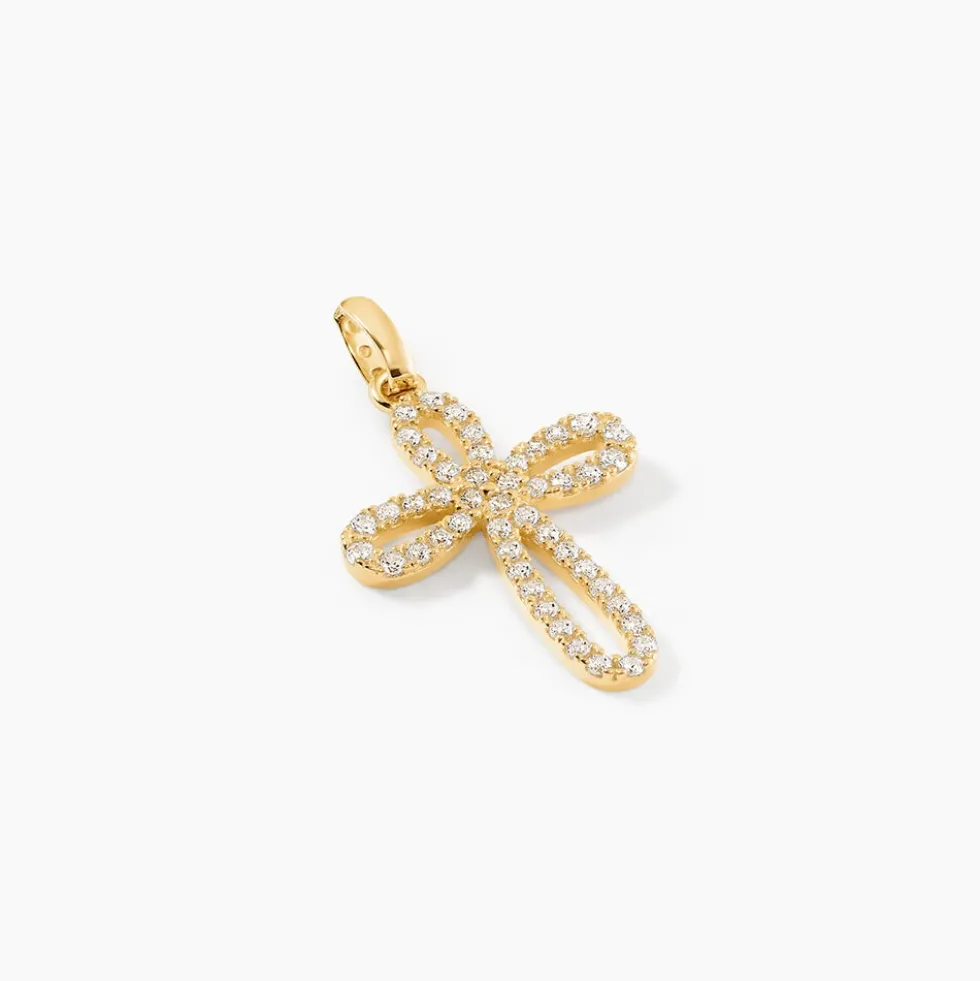 Pendentif Chastity Or Jaune Oxyde De Zirconium