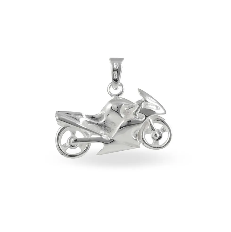 Pendentif Costanza Argent Blanc