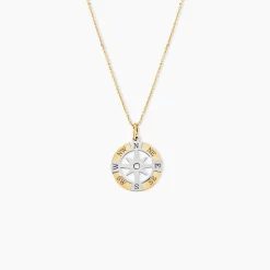 Pendentif Demyan Or Bicolore Oxyde De Zirconium