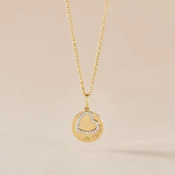 Pendentif Dezirinda Or Jaune Oxyde De Zirconium