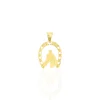 Pendentif Egide Fer A Cheval Or Jaune