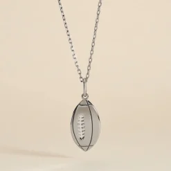Pendentif Elrick Argent Blanc
