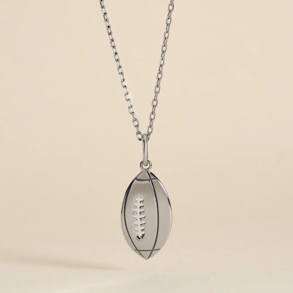 Pendentif Elrick Argent Blanc