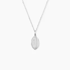Pendentif Elrick Argent Blanc