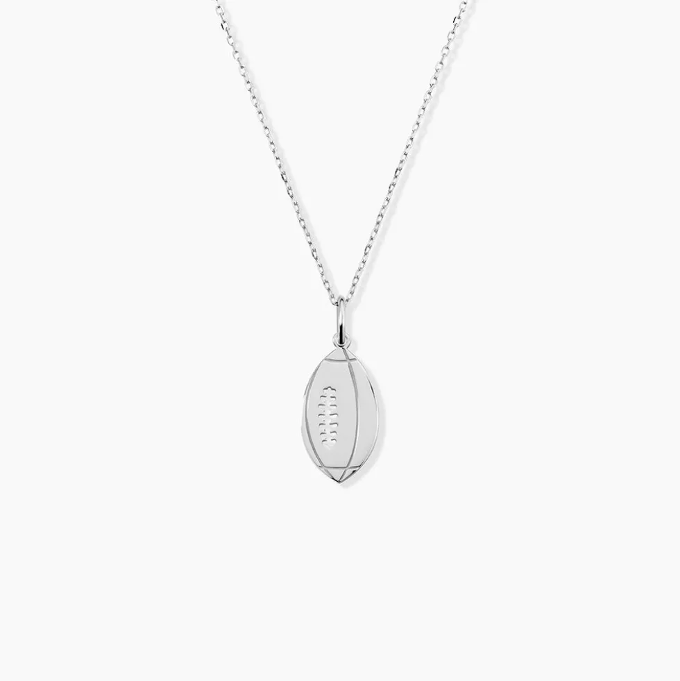 Pendentif Elrick Argent Blanc