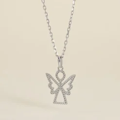 Pendentif Estrellita Ange Or Blanc