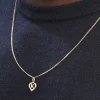 Pendentif Eudocie Coeur Lettre Or Jaune