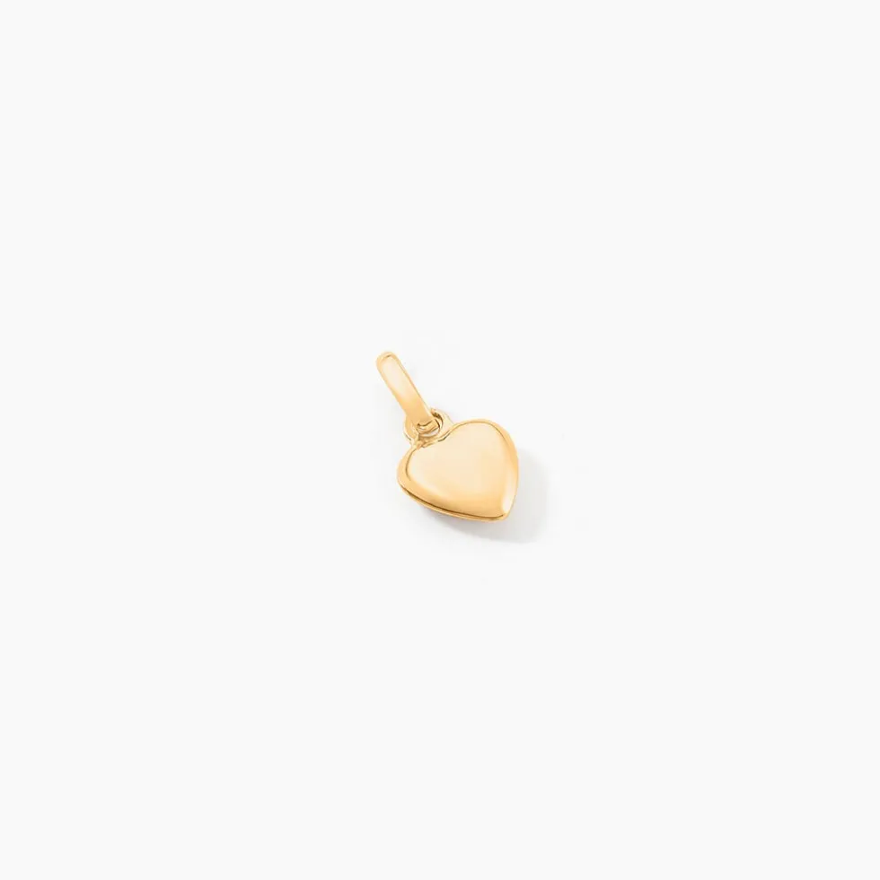 Pendentif Eudocie Coeur Mat Et Brillant Or Jaune