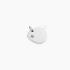 Pendentif Eulalio Argent Blanc
