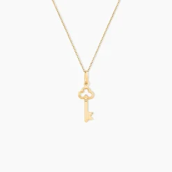 Pendentif Fatilia Clef Coeur Or Jaune