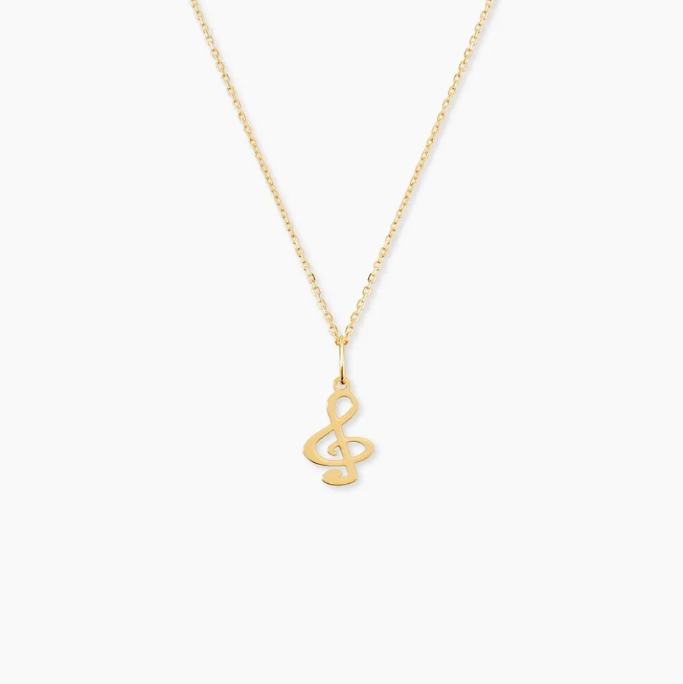 Pendentif Fausta Musique Or Jaune