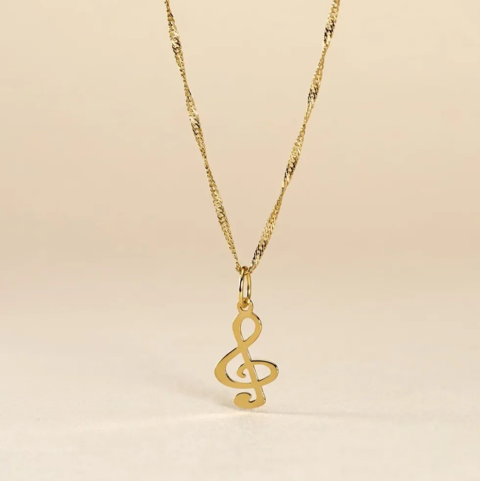 Pendentif Fausta Musique Or Jaune