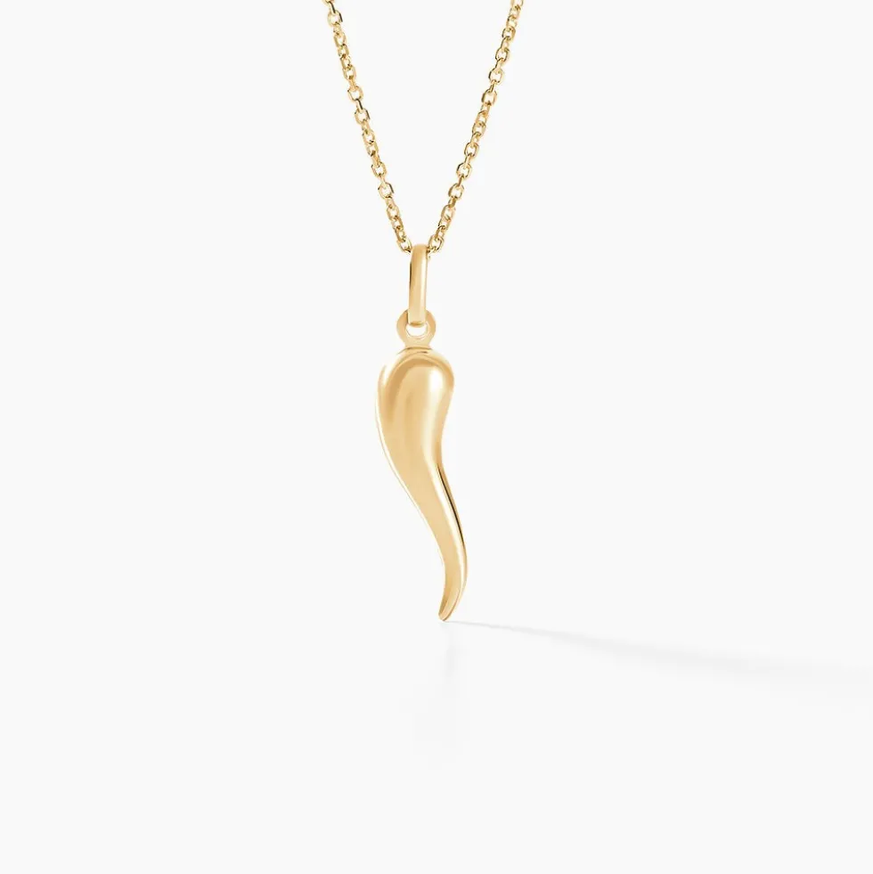Pendentif Felicette Corne Abondance Or Jaune