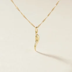 Pendentif Felicette Corne Abondance Or Jaune