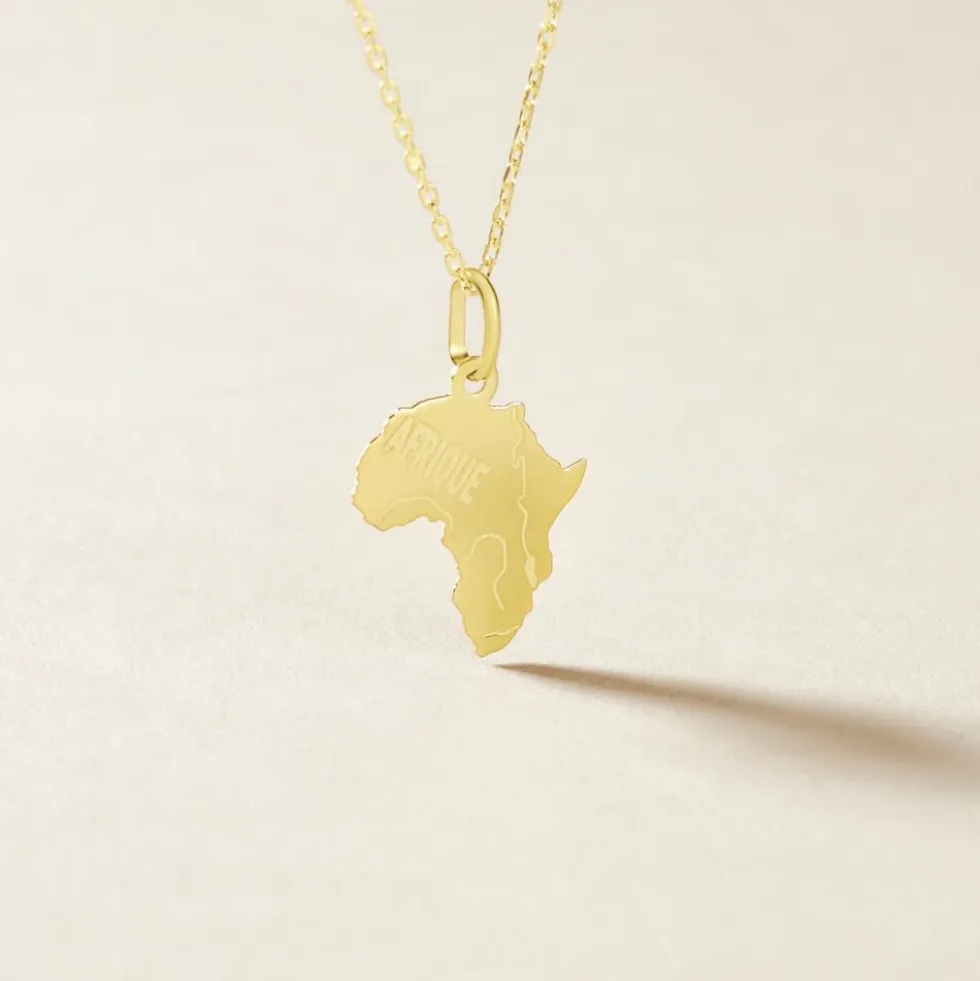 Pendentif Gaietana Afrique Or Jaune