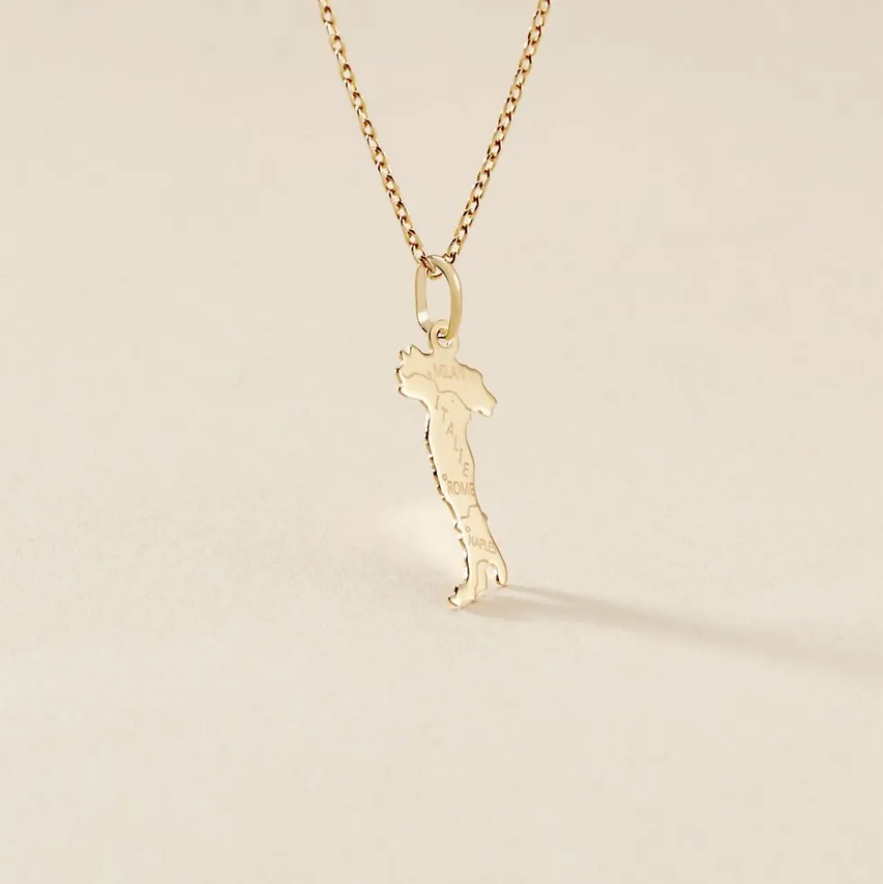 Pendentif Gaietana Italie Or Jaune