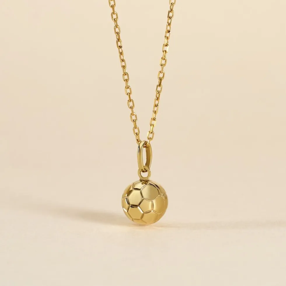 Pendentif Germina Sport Foot Or Jaune