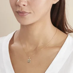 Pendentif Golda Ange Parchemin Or Jaune