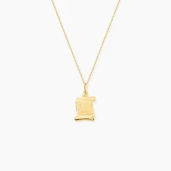 Pendentif Golda Ange Parchemin Or Jaune