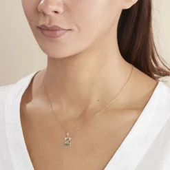 Pendentif Golda Ange Parchemin Or Jaune