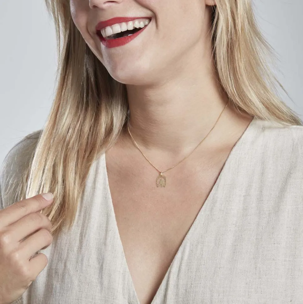 Pendentif Hadia Fer A Cheval Or Jaune
