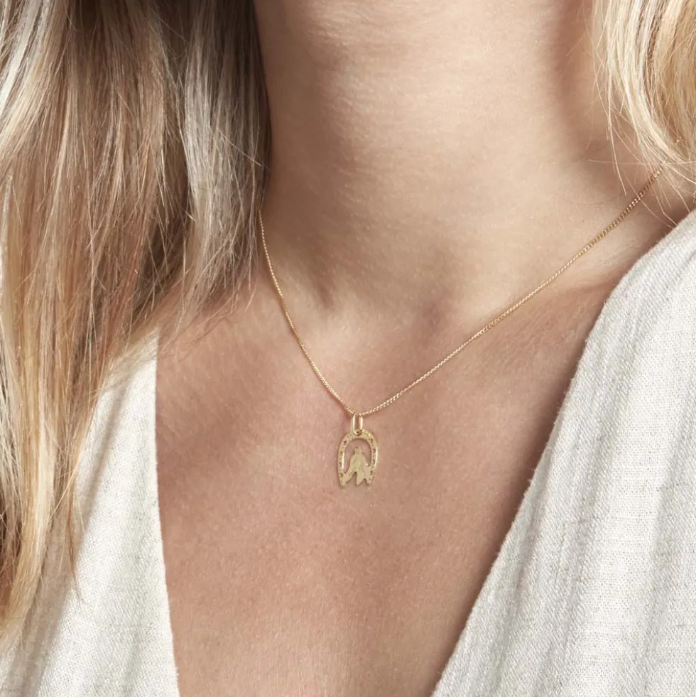 Pendentif Hadia Fer A Cheval Or Jaune