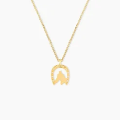 Pendentif Hadia Fer A Cheval Or Jaune