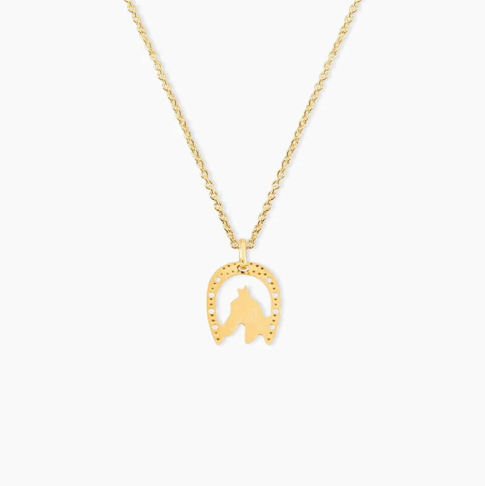 Pendentif Hadia Fer A Cheval Or Jaune