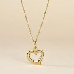 Pendentif Haiza Coeur Bombe Or Jaune