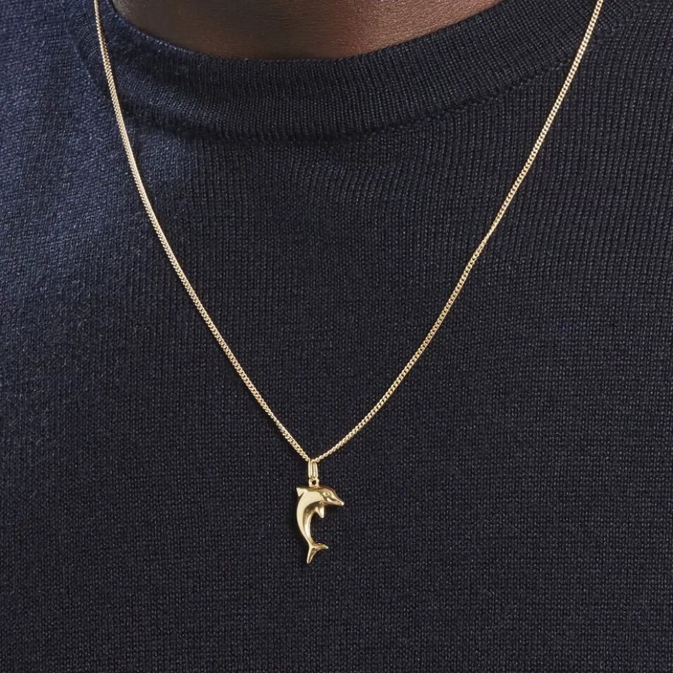 Pendentif Haizia Dauphin Or Jaune
