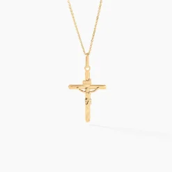 Pendentif Haley Croix Or Jaune