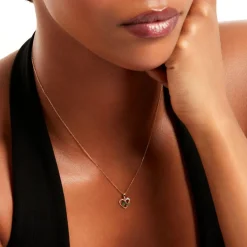 Pendentif Hallam Or Jaune Emeraude Diamant