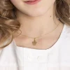 Pendentif Hallie Ange Dentelle Or Jaune