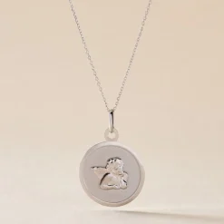 Pendentif Hannae Or Blanc