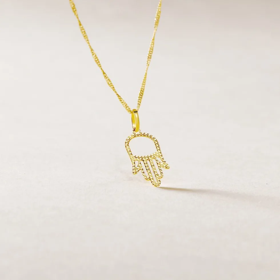Pendentif Hectorienne Fatim Or Jaune
