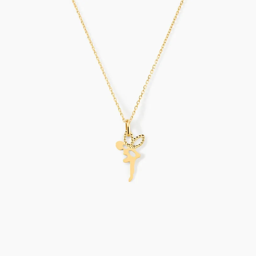 Pendentif Heliciane Fee Or Jaune