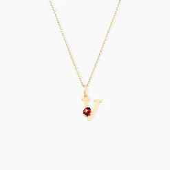 Pendentif Helidie Coccinelle Lettre Or Jaune