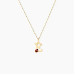 Pendentif Helidie Coccinelle Lettre Or Jaune
