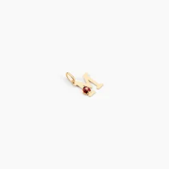Pendentif Helidie Coccinelle Lettre Or Jaune