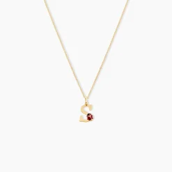 Pendentif Helidie Coccinelle Lettre Or Jaune