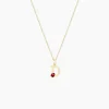 Pendentif Helidie Coccinelle Lettre Or Jaune