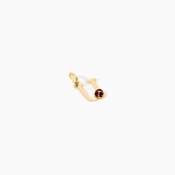 Pendentif Helidie Coccinelle Lettre Or Jaune